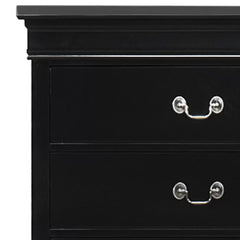 Black Egypt 5 Drawer 31.5'' W Chest Traditional and Timeless Indoor Design