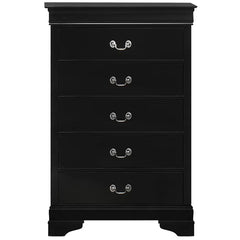 Black Egypt 5 Drawer 31.5'' W Chest Traditional and Timeless Indoor Design