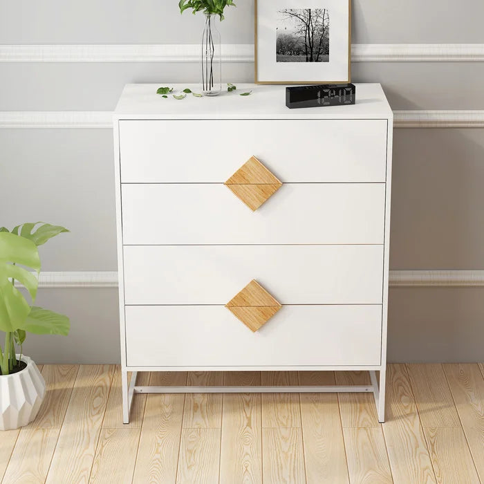 El-Yri 4 Drawer 31.49'' W Chest Outstanding Wooden Handle Stable and Durable