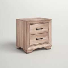 Eleora 23'' Tall 2 - Drawer Nightstand in Sandstone Coastal Farmhouse Style