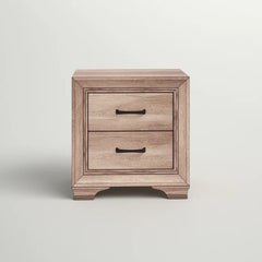 Eleora 23'' Tall 2 - Drawer Nightstand in Sandstone Coastal Farmhouse Style