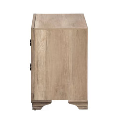 Eleora 23'' Tall 2 - Drawer Nightstand in Sandstone Coastal Farmhouse Style