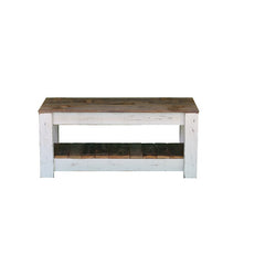 Elihu Solid Wood 4 Legs Coffee Table White Indoor Furniture