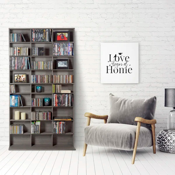 Textured Graphite Elite Multimedia Media Shelves Perfect for Organize