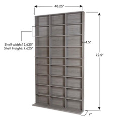 Textured Graphite Elite Multimedia Media Shelves Perfect for Organize