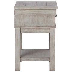 Beige Ellen 24'' Tall 1 - Drawer Nightstand Bring Classic Style to your Bedroom Perfect for Bedside