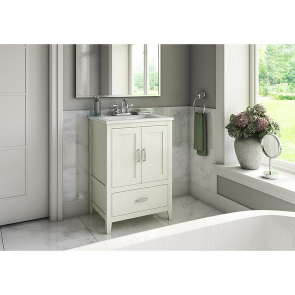1 - White Single Bathroom Vanity Set The Size Of The Drain Opening is 15.5 Inches High By 19.5 inches wide Perfect for your Kitchen or Bathroom