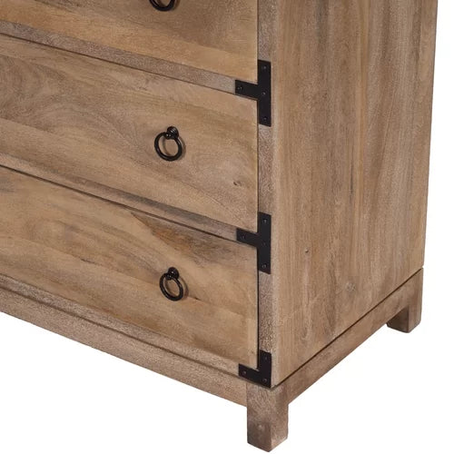 Light Brown Ellinger 28'' Tall 3 Drawer Accent Chest Indoor Design