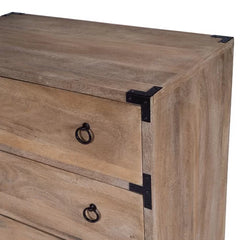 Light Brown Ellinger 28'' Tall 3 Drawer Accent Chest Indoor Design