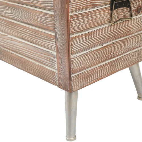 Flip Top Storage Bench Solid Material Solid Wood