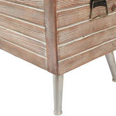 Flip Top Storage Bench Solid Material Solid Wood