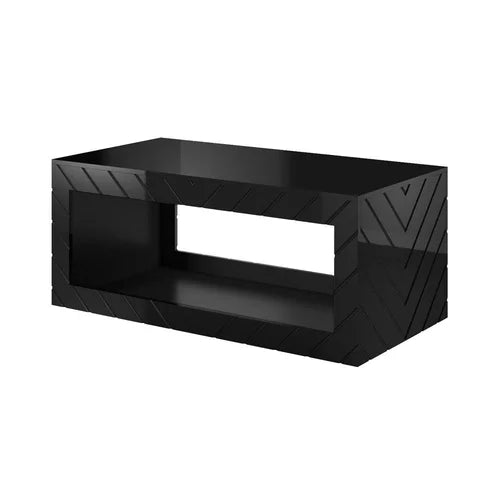Black Elsfield Solid Coffee Table with Storage Modern Coffee Table Unique Contemporary Design