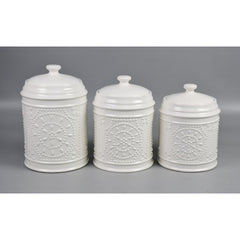 3 Piece Kitchen Canister Set Is The Perfect Pick Crafted From Ceramic