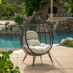 Teardrop Patio Chair with Cushions your Outdoor Seating Arrangement with this Teardrop-Shaped Patio Chair