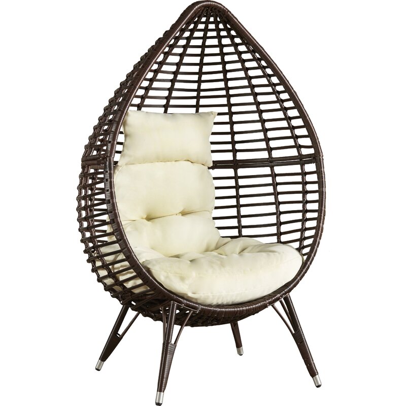 Teardrop Patio Chair with Cushions your Outdoor Seating Arrangement with this Teardrop-Shaped Patio Chair