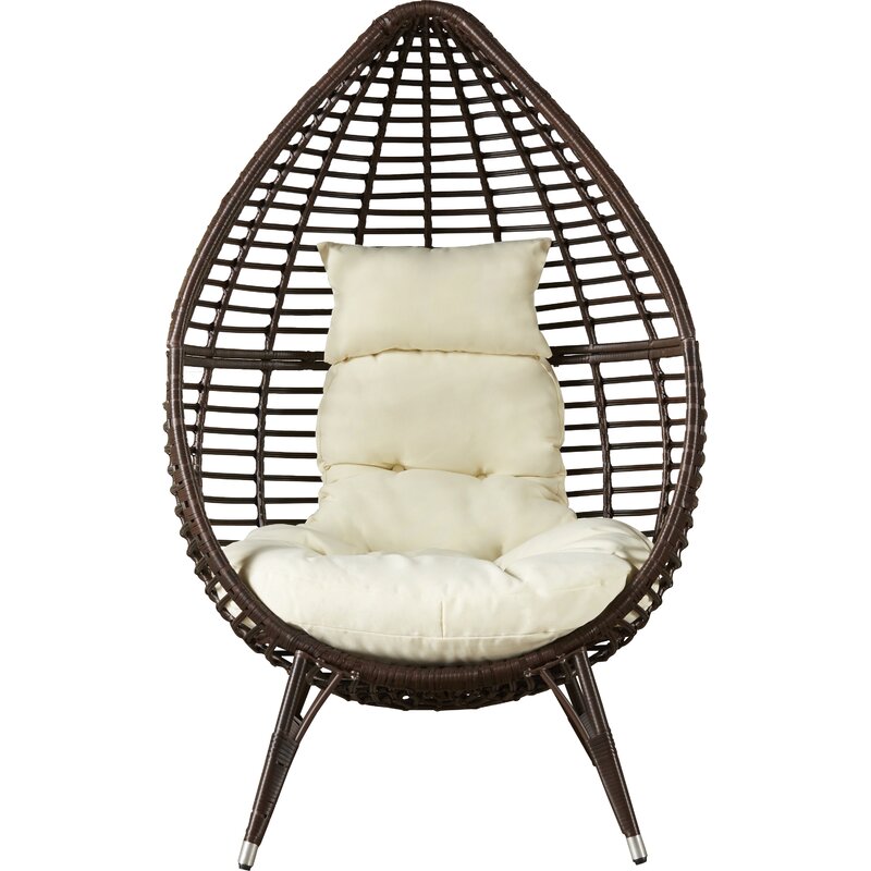 Teardrop Patio Chair with Cushions your Outdoor Seating Arrangement with this Teardrop-Shaped Patio Chair