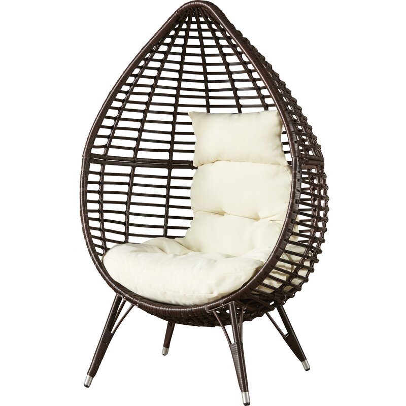 Teardrop Patio Chair with Cushions your Outdoor Seating Arrangement with this Teardrop-Shaped Patio Chair