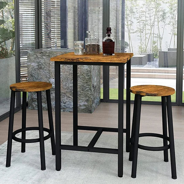 Emitte 2 - Person Counter Height Dining Set Sturdy & Stable Perfect for Dining Room