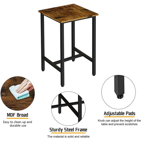 Emitte 2 - Person Counter Height Dining Set Sturdy & Stable Perfect for Dining Room