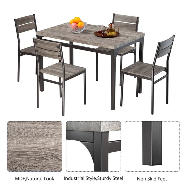Emmeline 4 - Person Dining Set Perfect for Kitchen, Dining Room