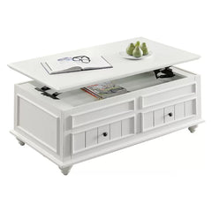 Solid Wood Emmett Lift Top 4 Legs Coffee Table with Storage
