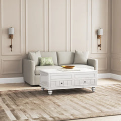 Solid Wood Emmett Lift Top 4 Legs Coffee Table with Storage