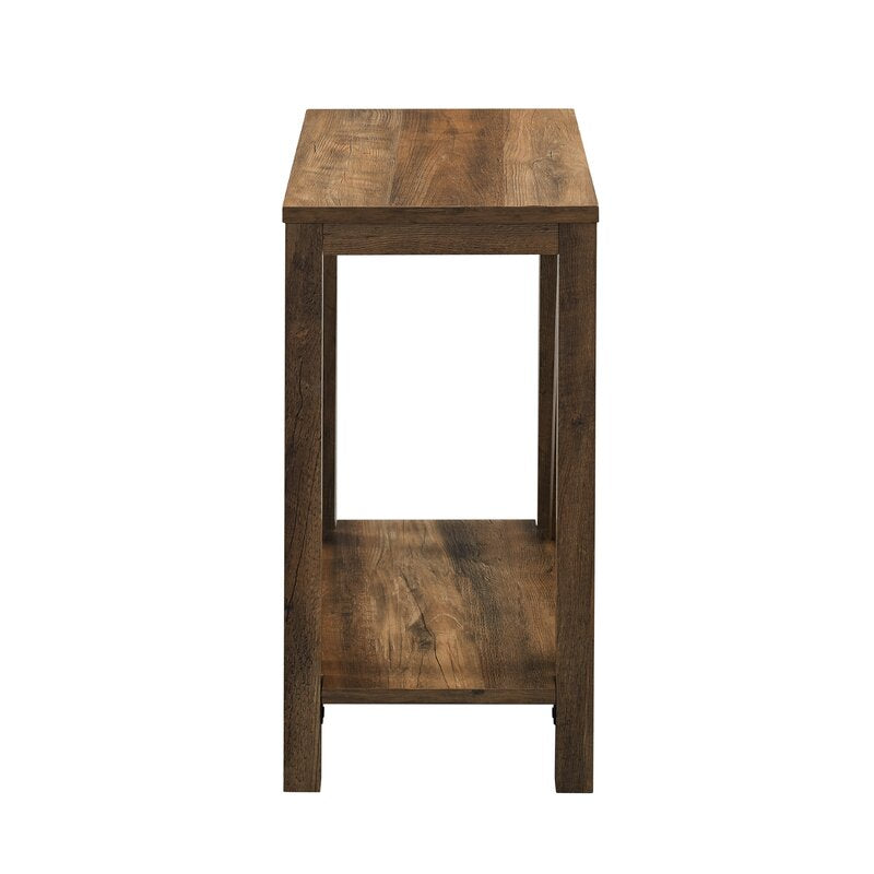 25'' Tall End Table Lower Shelf is A Perfect Place to Display Flowers or your Favorite Books