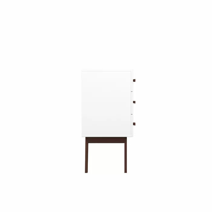 White Emyr 6 Drawer 55'' W Solid Wood Dresser Offer Penty Storage Space