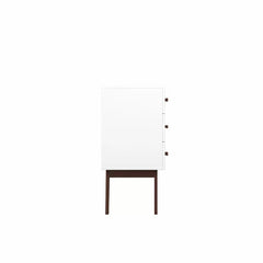 White Emyr 6 Drawer 55'' W Solid Wood Dresser Offer Penty Storage Space