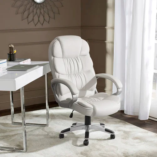White Enosburg Executive Chair Ergonomic High Back Office Chair Design