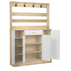 Yellow 14 Pair Shoe Storage Cabinet Smooth And Delicate Resistant To Scratches