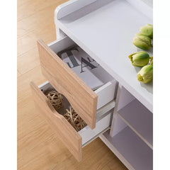 2 Shelves Entry 8 Pair Shoe Storage Bench Provide Ample Storage Space