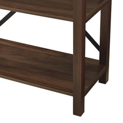 Dark Walnut 64'' H x 30'' W Etagere Bookcase Provide Shelving for your Collectibles, Books, and Décor with this Bookcase with Four Spacious Shelves
