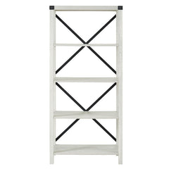 Stone Gray 64'' H x 30'' W Etagere Bookcase Provide Shelving for your Collectibles, Books, and Décor with this Bookcase with Four Spacious Shelves