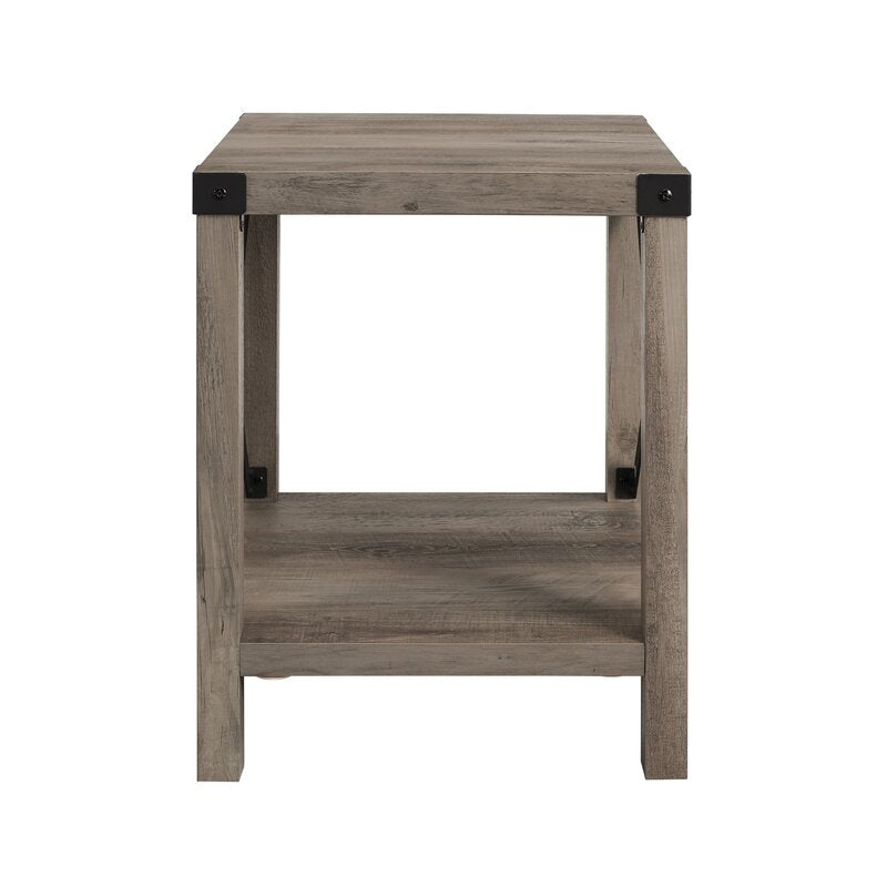 End Table Urban Industrial Styled Accent Side Table Tabletop Corner