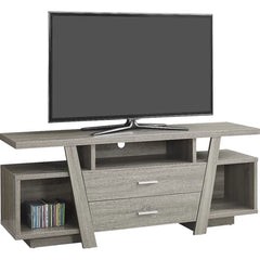 Dark Taupe Epinal TV Stand for TVs up to 65" Adjustable Shelves Contemporary Design
