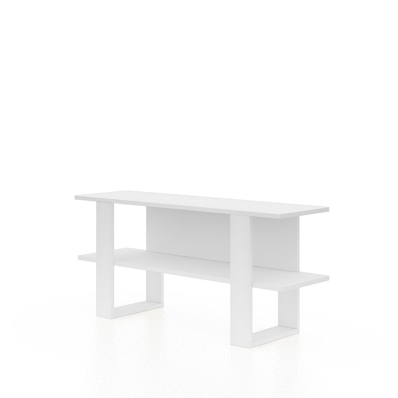 Epitome TV Stand for TVs up to 55" White U Shaped Legs for a Clean Lined Look