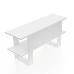 Epitome TV Stand for TVs up to 55" White U Shaped Legs for a Clean Lined Look