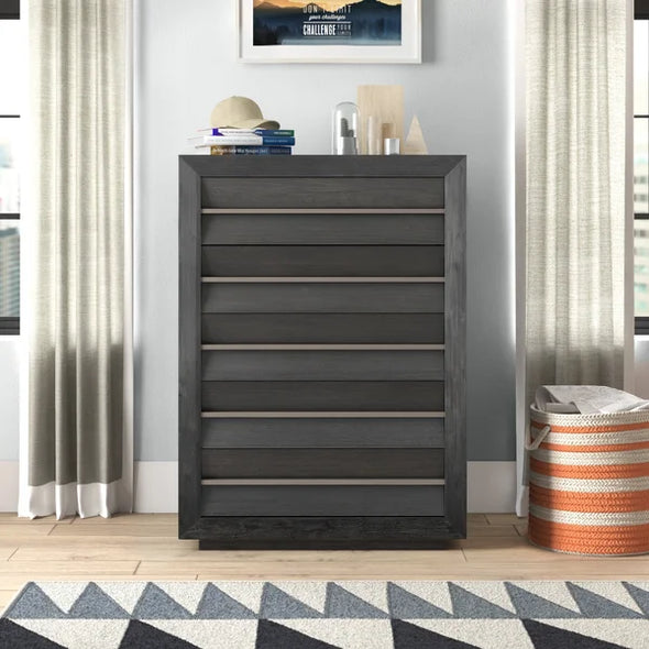 Eponine 5 Drawer 40'' W Solid Wood Chest Provide Storage Space Perfect Space Saving