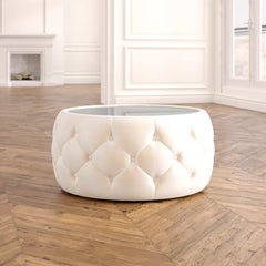 Solid Coffee Table Glam Ottoman Coffee Table is the Perfect Add to your Living Room