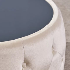 Solid Coffee Table Glam Ottoman Coffee Table is the Perfect Add to your Living Room