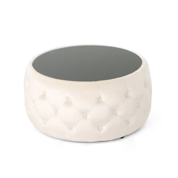 Solid Coffee Table Glam Ottoman Coffee Table is the Perfect Add to your Living Room