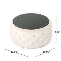 Solid Coffee Table Glam Ottoman Coffee Table is the Perfect Add to your Living Room