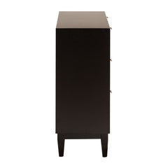 Estelle 34'' Tall 3 Drawer Accent Chest Mid-century Modern Look