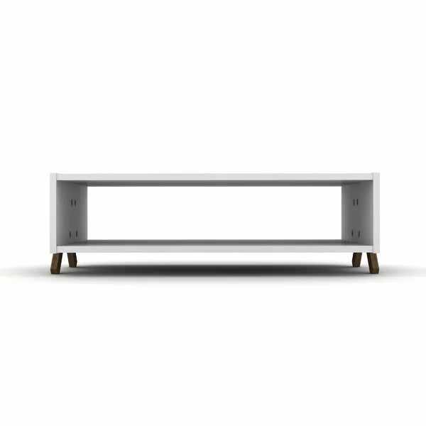 Etelvina Cross Legs Coffee Table with Storage Contemporary Style