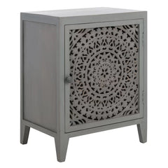 Gray Walnut Etherson 26'' Tall Nightstand Contemporary Style
