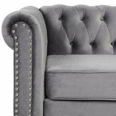 Dark Gray Baronets 90'' Pillow Top Arm Sofa Multi Tonal Upholstery