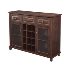 Mahogany Eugene 47.64'' Wide 3 Drawer Server Modern Classy Looking Cabinet