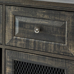 Charcoal Eugene 47.64'' Wide 3 Drawer Server Modern Style to your Home