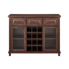 Mahogany Eugene 47.64'' Wide 3 Drawer Server Modern Classy Looking Cabinet